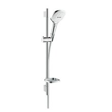 Душевой гарнитур Hansgrohe Raindance Select E 120 26622400, корпус хром, лицевая часть белая, 3 режима струи