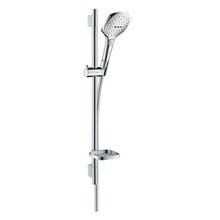 Душевой гарнитур Hansgrohe Raindance Select E 120 26622000, корпус хром, лицевая часть белая
