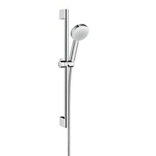 Душевой гарнитур Hansgrohe Crometta 100 1j Uni 26655400, корпус хром, лицевая часть белая, 1 режим струи