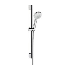 Душевой гарнитур Hansgrohe Crometta 100 Var Uni 26654400, корпус хром, лицевая часть белая, 3 режима струи