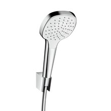 Душевой гарнитур Hansgrohe Croma Select E Vario 26413400, корпус хром, лицевая часть белая, 3 режима струи