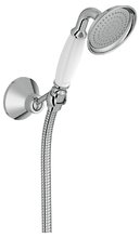 Душевой гарнитур Jacob Delafon Louise E24365-CP, хром/белый