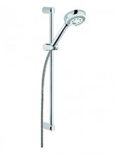 Душевой гарнитур Kludi Logo 3S 6836305-00, длина штанги 60 см, держатель хромированный пластик, цвет хром, 3 режима струи