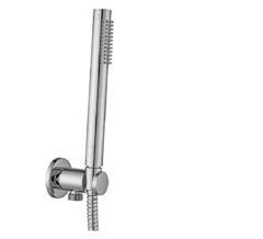 Душевой гарнитур +водорозетка с подключением воды Paffoni Master ZDUP094CR, хром, 1 режим струи