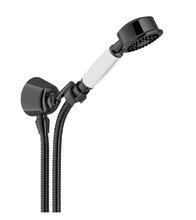 Душевой гарнитур Nobili со шланговым подсоединением, 1 режим лейки, цвет черный, AD143/7FLP