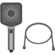 Душевой гарнитур Vincea Inspire VSHN-3I4HGM, лейка 3 режима, воронёная сталь, gunmetal