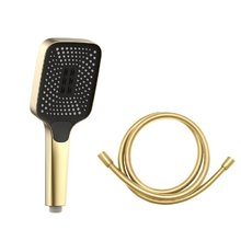 Душевой гарнитур Vincea, 3 режима струи, цвет брашированное золото, VSHN-41HBG