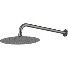Верхний душ Allen Brau Priority 5.31A17-MG, 30 см, с держателем, графит брашированный