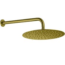 Верхний душ Allen Brau Priority 5.31A17-GB, 30 см, с держателем, золото брашированное