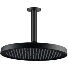 Верхний душ Aquatek с держателем, 26 см, цвет черный матовый, AQ2070MB