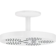 Верхний душ с держателем Axor One, 28 см, 1 режим струи, цвет белый матовый, 48493700