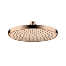 Верхний душ Axor ShowerSolutions 35389300, 24 см, EcoSmart +, 1 режим струи, с шарнирным соединением, цвет полированное красное золото