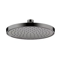 Верхний душ Axor ShowerSolutions 35388330, 22см, EcoSmart +, 1 режим струи, с шарнирным соединением, цвет полированный черный хром