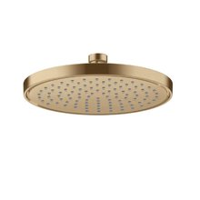 Верхний душ Axor ShowerSolutions 35388140, 22 см, EcoSmart+, 1 режим струи, с шарнирным соединением, цвет шлифованная бронза