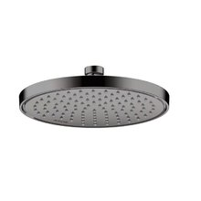 Верхний душ Axor ShowerSolutions 35383330, 22 см, EcoSmart, 1 режим струи, с шарнирным соединением, цвет полированный черный хром