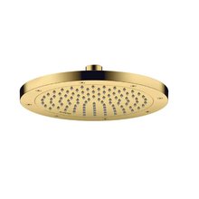 Верхний душ Axor ShowerSolutions 35381990, 24 см, EcoSmart, 1 режим струи, с шарнирным соединением, цвет полированное золото