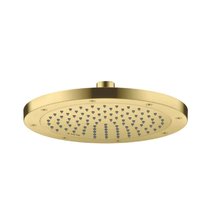 Верхний душ Axor ShowerSolutions 35381950, 24 см, EcoSmart, 1 режим струи, с шарнирным соединением, цвет шлифованная медь