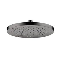 Верхний душ Axor ShowerSolutions 35381330, 24 см, EcoSmart, 1 режим струи, с шарнирным соединением, цвет полированный черный хром