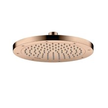 Верхний душ Axor ShowerSolutions 35381300, 24 см, EcoSmart, 1 режим струи, с шарнирным соединением, цвет полированное красное золото