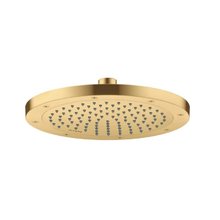 Верхний душ Axor ShowerSolutions 35381250, 24 см, EcoSmart, 1 режим струи, с шарнирным соединением, цвет шлифованное золото