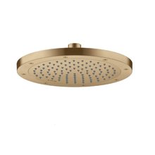Верхний душ Axor ShowerSolutions 35380140, 24 см, 1 режим струи, с шарнирным соединением, цвет шлифованная бронза