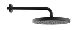 Верхний душ Bossini Elios H19412G.073, 25 см, с держателем, черный матовый