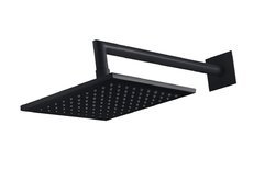 Верхний душ Cezares Porta PORTA-TDDQ-NOP, квадратный 25 см, 1 режим струи, с держателем, черный матовый