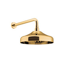 Верхний душ Gattoni Programma Docce SFPCL30D0, 30 см, с держателем, цвет золото