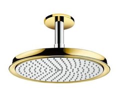Верхний душ Hansgrohe Raindance Classic Air 240 27405090, 27x27 см, 1 режим струи, с держателем, хром/золото