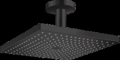 Верхний душ HG Raindance Е Air, 26250670, 30х30 см, 1 режим струи, с держателем, матовый черный