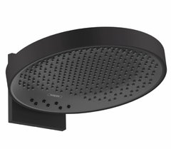 Верхний душ Hansgrohe Rainfinity 26234670, 36 х 36 см, 3 режима струи, с держателем, чёрный матовый
