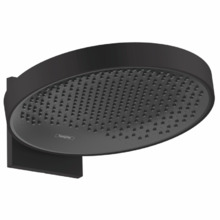 Верхний душ Hansgrohe Rainfinity 26230670, 36 х 36 см, 1 режим струи, с держателем, чёрный матовый
