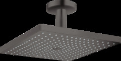 Верхний душ Hansgrohe Raindance 26250340, 300x300 мм, 1 режим струи, с держателем, черный