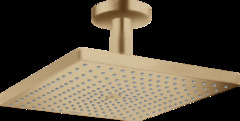 Верхний душ Hansgrohe Raindance 26250140, 300x300 мм, 1 режим струи, с держателем, шлифованная бронза