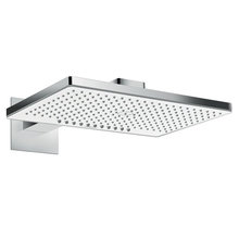 Верхний душ Hansgrohe Rainmaker Select, 460 x 300 мм, 2 режима струи, с держателем 24005400, белый/хром