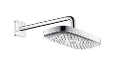 Верхний душ Hansgrohe Select 27385000, 30х16 см, 2 режима струи, с держателем, хром