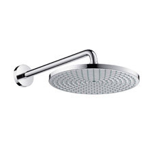 Верхний душ Hansgrohe Raindance S 300 1jet EcoSmart, 30 х 30 см, с настенным держателем, хром, 26601000