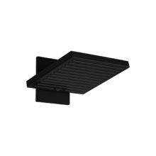 Верхний душ Hansgrohe Pulsify 24350670 E 2jet, 26 х 26 см, с настенным креплением, черный матовый