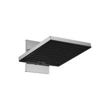 Верхний душ Hansgrohe Pulsify 24351000 E 2jet EcoSmart, 26 х 26 см, с настенным креплением, хром