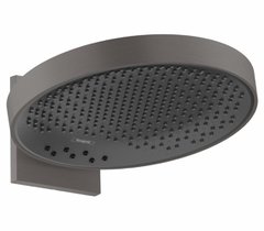 Верхний душ Hansgrohe Rainfinity 26234340, 36 х 36 см, 3 режима струи, с держателем, чёрный хром
