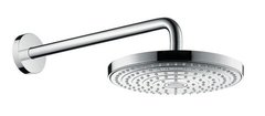 Верхний душ Hansgrohe Raindance Select ES, 24х24 см, 2 режима струи, с держателем 26470000, цвет хром