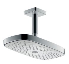 Верхний душ Hansgrohe Raindance Select E 300 2jet с потолочным подсоединением 27384400, белый/хром