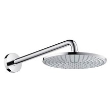 Верхний душ Hansgrohe Raindance 27461000, 24х24 см, 1 режим струи, с держателем