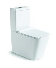 Напольный унитаз-компакт Vincea Q-Line VT2-12, крышка микролифт, тонкая, белый