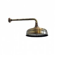 Верхний душ Kerama Marazzi Muse 9492KM.31.023, c держателем, круглый, тропический дождь, цвет потертая бронза