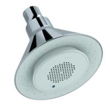 Верхний душ с беспроводным динамиком Jacob Delafon Moxie 9245D-ZZ-CP,12,7х10,6х12,7 см, 1 режим струи, без держателя