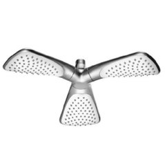 Верхний душ Kludi Fizz 6757805-00 тройной, 170х90 см, 1 режим струи, без держателя