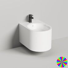 Подвесное биде Salini Gemelli 250121MRF, из искусственного камня S-Stone, белый матовый, покраска по RAL полностью