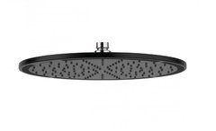 Верхний душ Kludi A-Qa 6433087-00, 30х30 см круглый, плоский 8 мм, 1 режим струи, без держателя, черный матовый