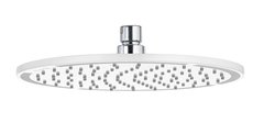 Верхний душ Kludi A-Qa 6434091-00, 40х40 см круглый, плоский 8 мм, 1 режим струи, без держателя, цвет белый